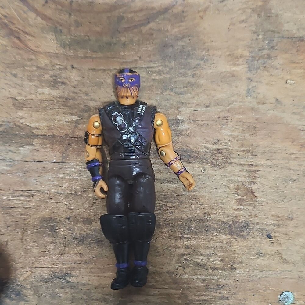 Hasbro 1991 Action Figure Brown Purple Black Orange Plastic Vintage Toy